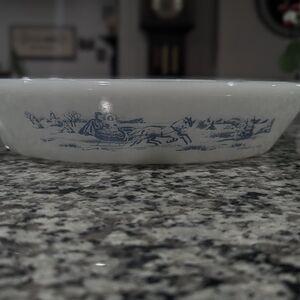 Vintage Serveware with Blue Design